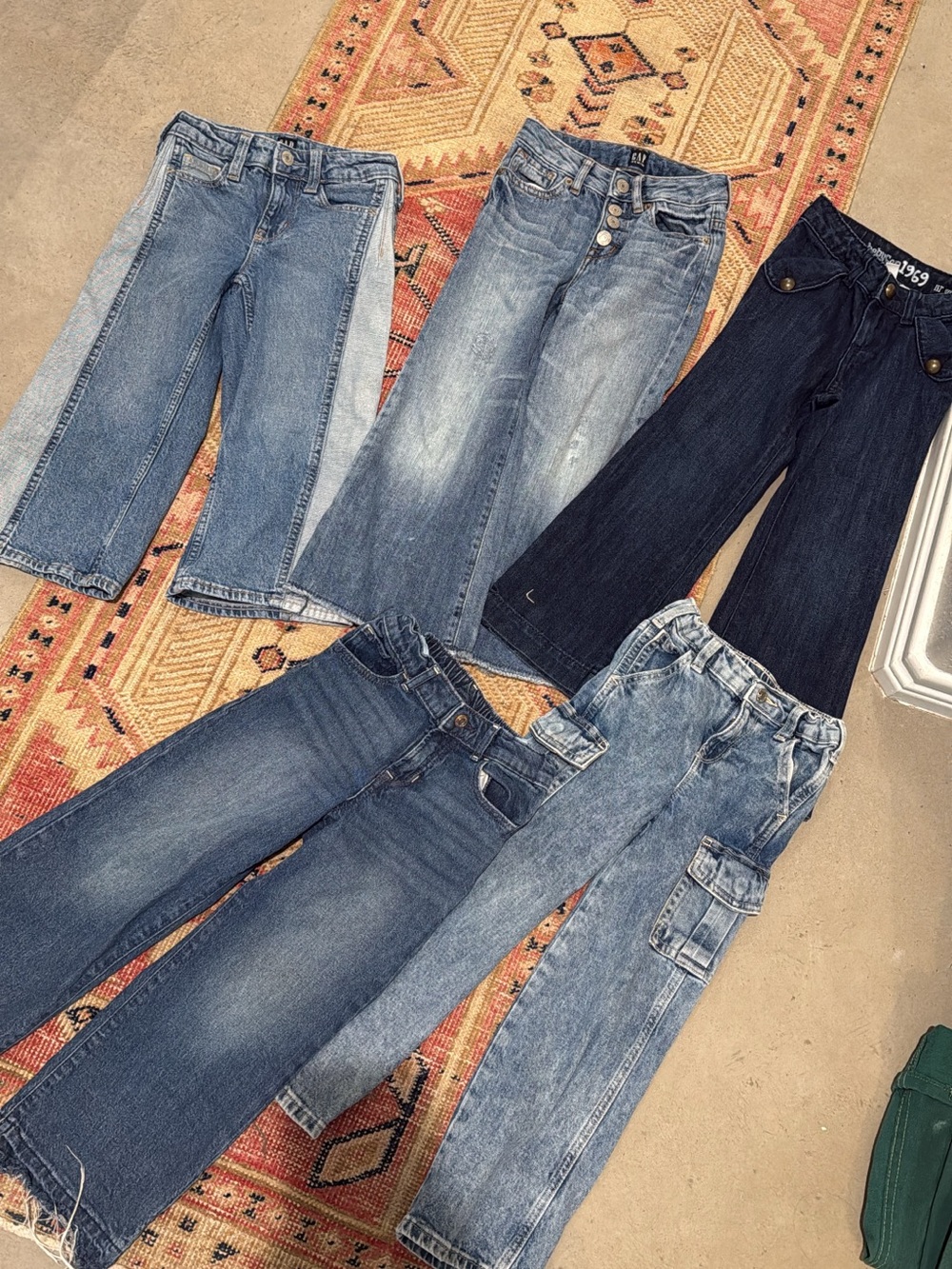 GAP Kids Mixed Denim Jeans - Light & Dark Blue Washes